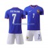 Camisola França Antoine Griezmann 7 Criança Equipamento Primeiro Euro 2024 Manga Curta